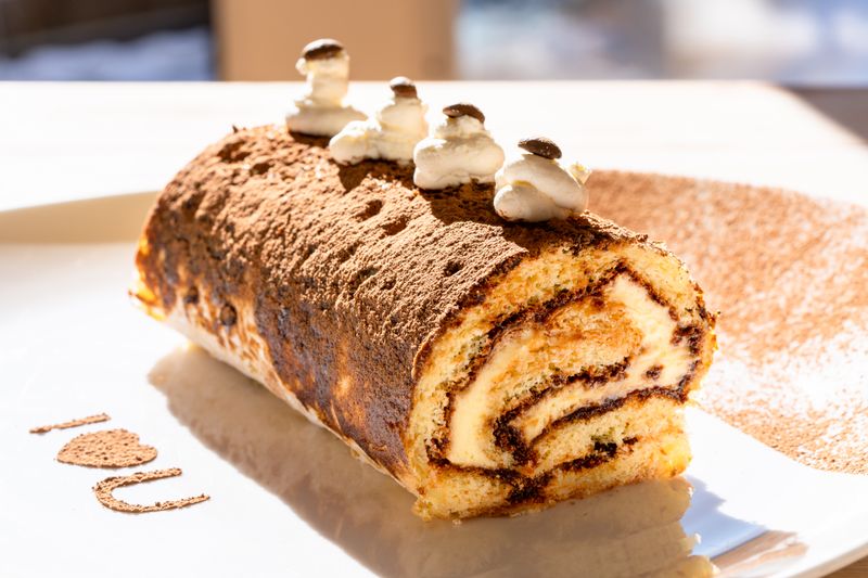 Classic tiramisu Italian dessert